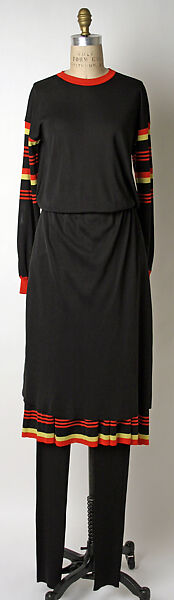 Ensemble, Issey Miyake (Japanese, 1938–2022), acrylic, Japanese