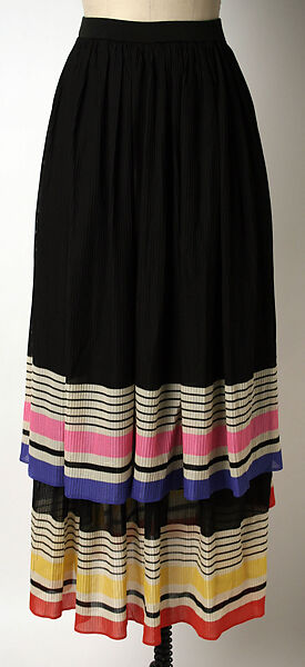 Ensemble, Issey Miyake (Japanese, 1938–2022), acrylic, Japanese