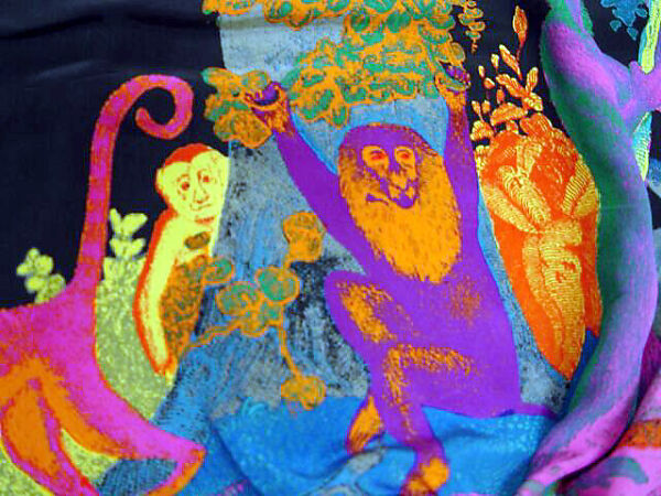 Evening ensemble, Issey Miyake (Japanese, 1938–2022), silk, Japanese