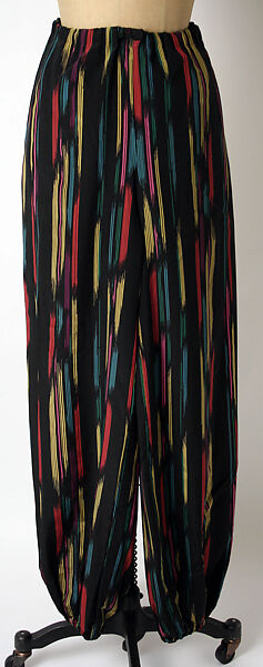 Evening ensemble, Issey Miyake (Japanese, 1938–2022), silk, Japanese