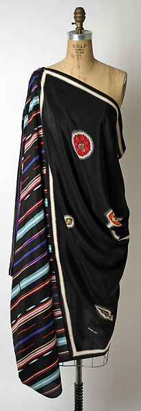 Evening ensemble, Issey Miyake (Japanese, 1938–2022), silk, Japanese