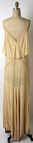 Evening dress, Edward Molyneux (French (born England), London 1891–1974 Monte Carlo), silk, French