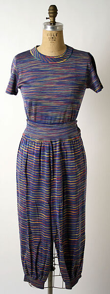 Ensemble, Missoni (Italian, founded 1953), silk, synthetic fiber, plastic, Italian