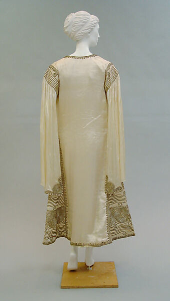 Evening dress, Paul Poiret (French, Paris 1879–1944 Paris), silk, metallic, French