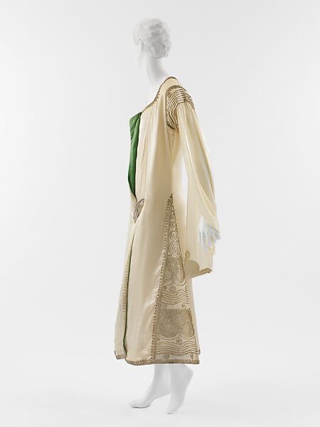 Evening dress, Paul Poiret (French, Paris 1879–1944 Paris), silk, metallic, French
