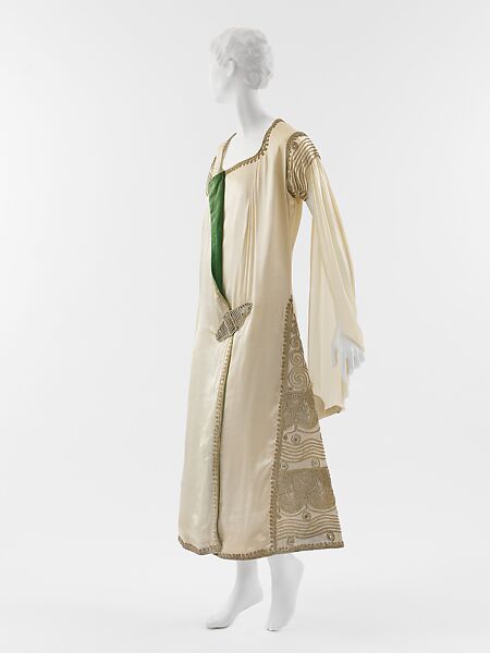 Evening dress, Paul Poiret (French, Paris 1879–1944 Paris), silk, metallic, French 