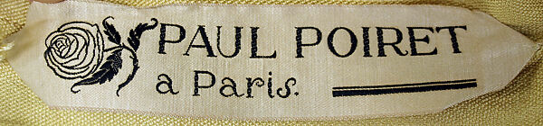 Dress, Paul Poiret (French, Paris 1879–1944 Paris), silk, French