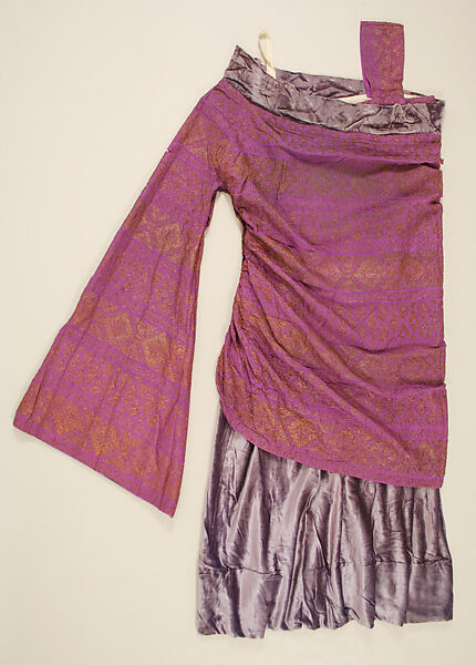 Evening dress, Paul Poiret (French, Paris 1879–1944 Paris), silk, metallic thread, French 