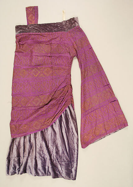 Evening dress, Paul Poiret (French, Paris 1879–1944 Paris), silk, metallic thread, French