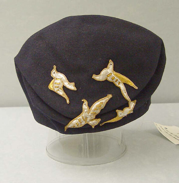 Ensemble, Paul Poiret (French, Paris 1879–1944 Paris), silk, felt, metallic thread, French