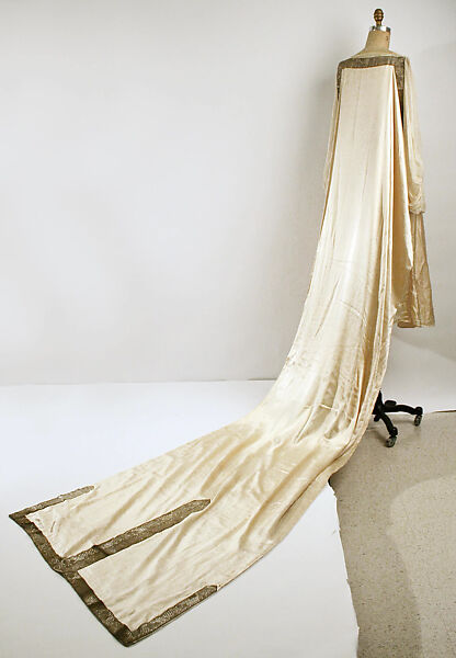 Wedding dress, Paul Poiret (French, Paris 1879–1944 Paris), silk, metal, French