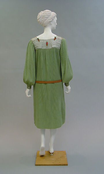 Ensemble, Paul Poiret (French, Paris 1879–1944 Paris), wool, metal, leather, French