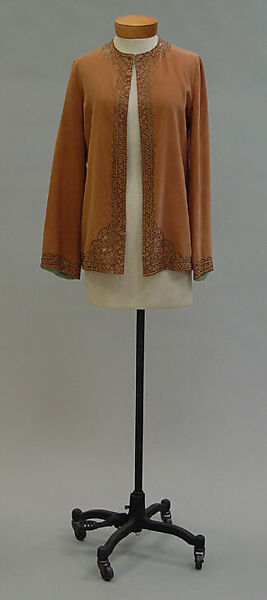 Ensemble, Paul Poiret (French, Paris 1879–1944 Paris), wool, metal, leather, French