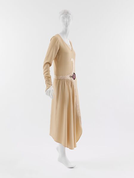 Dress, Paul Poiret (French, Paris 1879–1944 Paris), silk, glass, French 