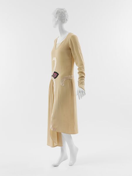 Dress, Paul Poiret (French, Paris 1879–1944 Paris), silk, glass, French