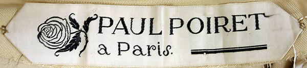 Dress, Paul Poiret (French, Paris 1879–1944 Paris), silk, glass, French