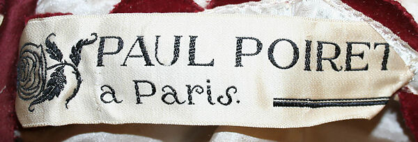 Fancy dress costume, Paul Poiret (French, Paris 1879–1944 Paris), silk, metallic, simulated pearls, French