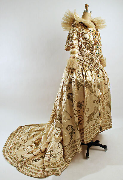 Fancy dress costume, Paul Poiret (French, Paris 1879–1944 Paris), silk, metallic, synthetic gems, French 