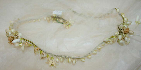 Wedding ensemble, (a–d) House of Patou (French, founded 1914), silk, glass, metallic thread, linen, cotton, French