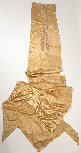 Wedding ensemble, (a–d) House of Patou (French, founded 1914), silk, glass, metallic thread, linen, cotton, French