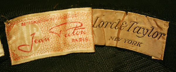 Hat, House of Patou (French, founded 1914), straw, silk, American