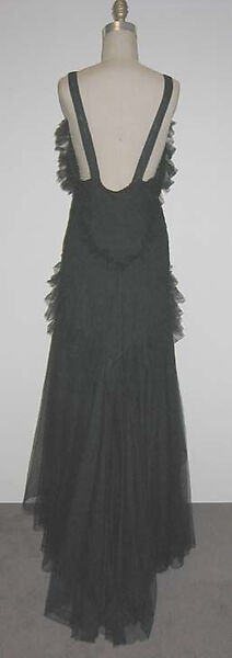 Evening dress, Lucien Lelong (French, 1889–1958), silk, French