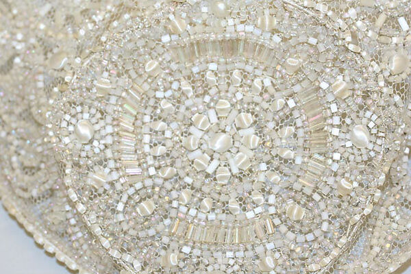 Wedding ensemble, House of Patou (French, founded 1914), silk, glass, wire, French