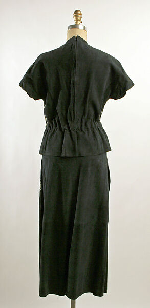 Dress, leather, silk, Italian