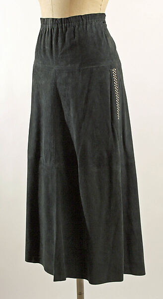 Dress, leather, silk, Italian