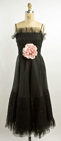 Evening ensemble, House of Givenchy (French, founded 1952), silk, French