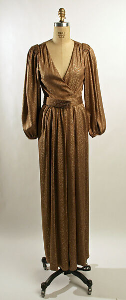 white christmas dresses Impossibly Chic Designer 1970's Jean Louis Scherrer Ivory Halter Gown   Xtabay Vintage