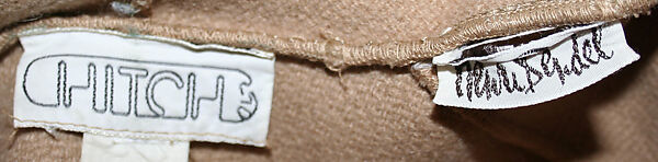 Coat, Henri Bendel (American, founded 1895), wool, leather, American