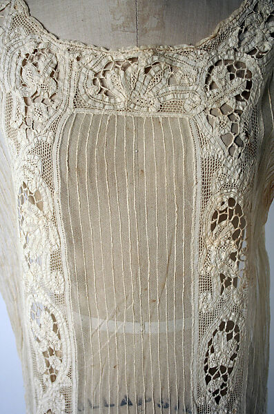 Afternoon dress, House of Paquin (French, 1891–1956), cotton, French