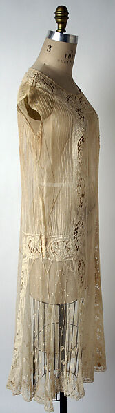 Afternoon dress, House of Paquin (French, 1891–1956), cotton, French