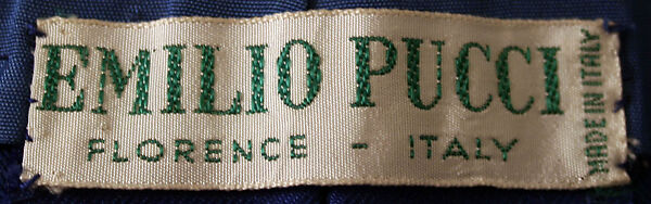 Trousers, Emilio Pucci (Italian, Florence 1914–1992), silk, nylon, Italian