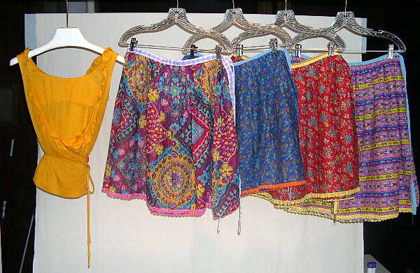 Skirt, Giorgio di Sant'Angelo (American, born Italy, 1933–1989), cotton, synthetic fiber, American