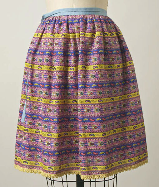 Skirt, Giorgio di Sant'Angelo (American, born Italy, 1933–1989), cotton, synthetic fiber, American