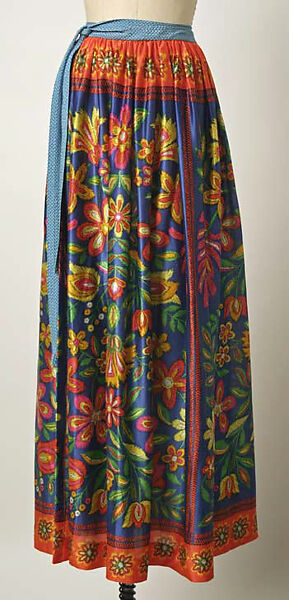 Wrap skirt, Giorgio di Sant&#39;Angelo (American, born Italy, 1933–1989), nylon, American 