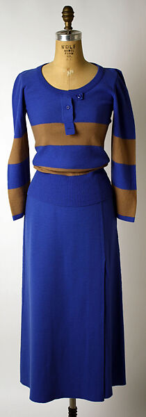 Ensemble, Sonia Rykiel (French, 1968–2019; 2021–present), wool, French