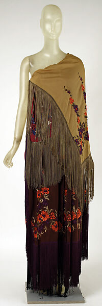 Evening dress, Giorgio di Sant&#39;Angelo (American, born Italy, 1933–1989), silk, rayon, American 