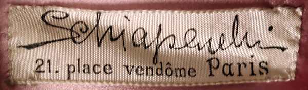 Evening jacket, Elsa Schiaparelli (Italian, 1890–1973), silk, metallic thread, glass, French