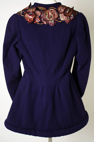 Jacket, Elsa Schiaparelli (Italian, 1890–1973), wool, metal, shellac, French