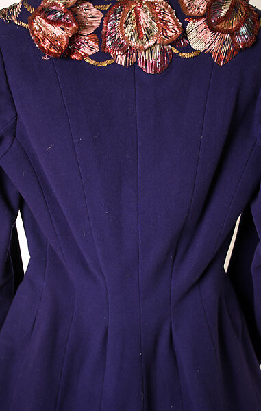 Jacket, Elsa Schiaparelli (Italian, 1890–1973), wool, metal, shellac, French