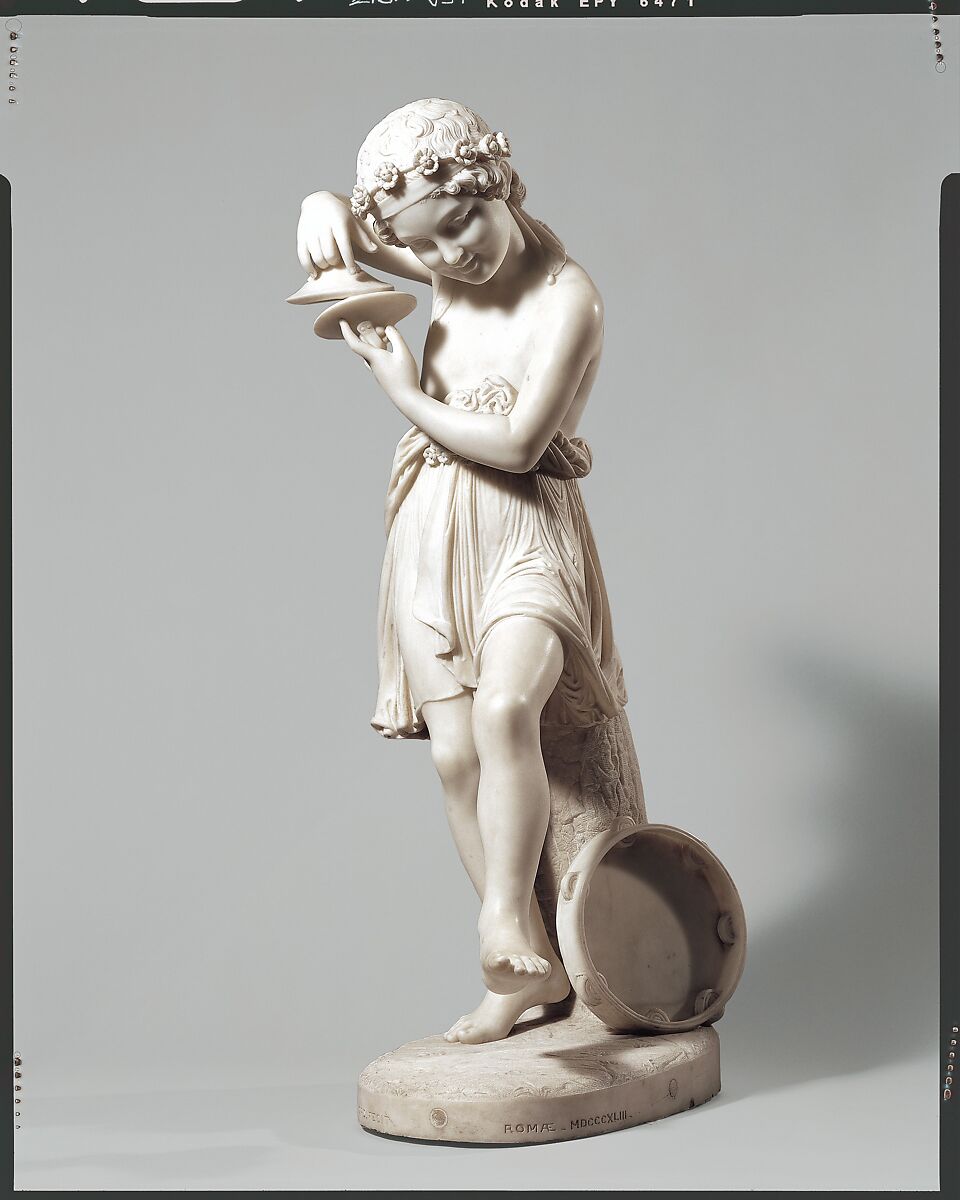 Genius of Mirth, Thomas Crawford (American, New York 1813?–1857 London), Marble, American