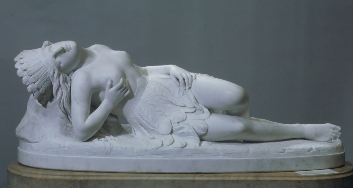 Mexican Girl Dying, Thomas Crawford (American, New York 1813?–1857 London), Marble, American 