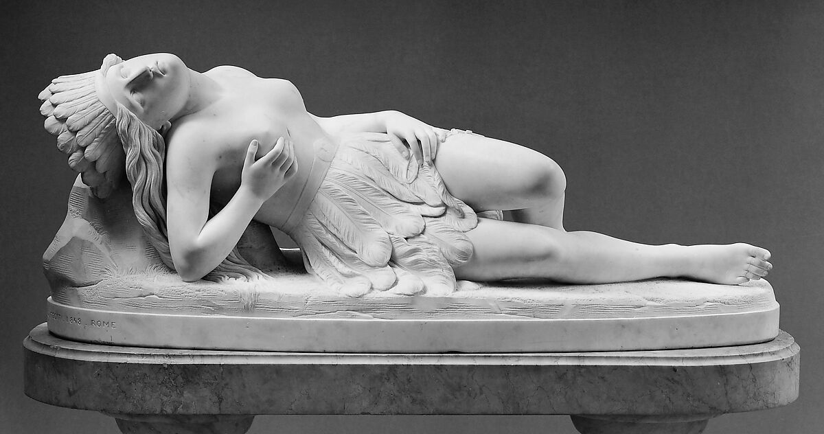 Mexican Girl Dying, Thomas Crawford (American, New York 1813?–1857 London), Marble, American