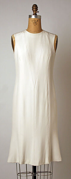 Evening ensemble, House of Chanel (French, founded 1910), a) silk, plastic; b,c) silk, French