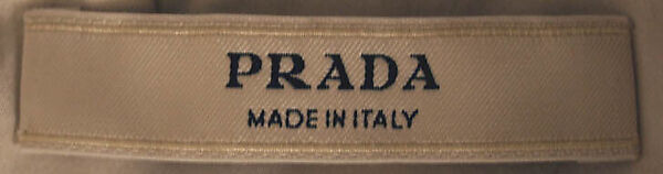Coat, Prada (Italian, founded 1913), a,b) silk, metal, Italian