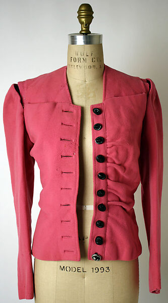Evening jacket, Elsa Schiaparelli (Italian, 1890–1973), wool, metal, French 