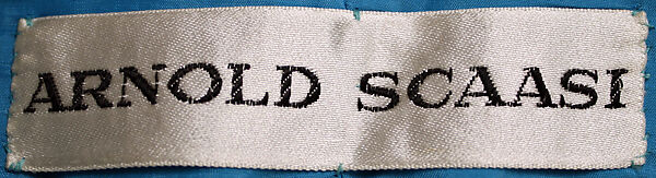 Evening dress, Arnold Scaasi (American, born Montreal, Canada, 1931–2015), cotton, straw, silk, American